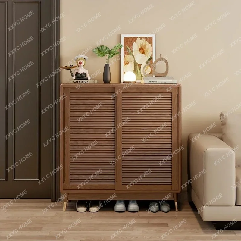 LSliding door solid wood shoe cabinet small apartment large indoor capacity
LSliding door solid wood shoe cabinet small apartment large indoor capacity