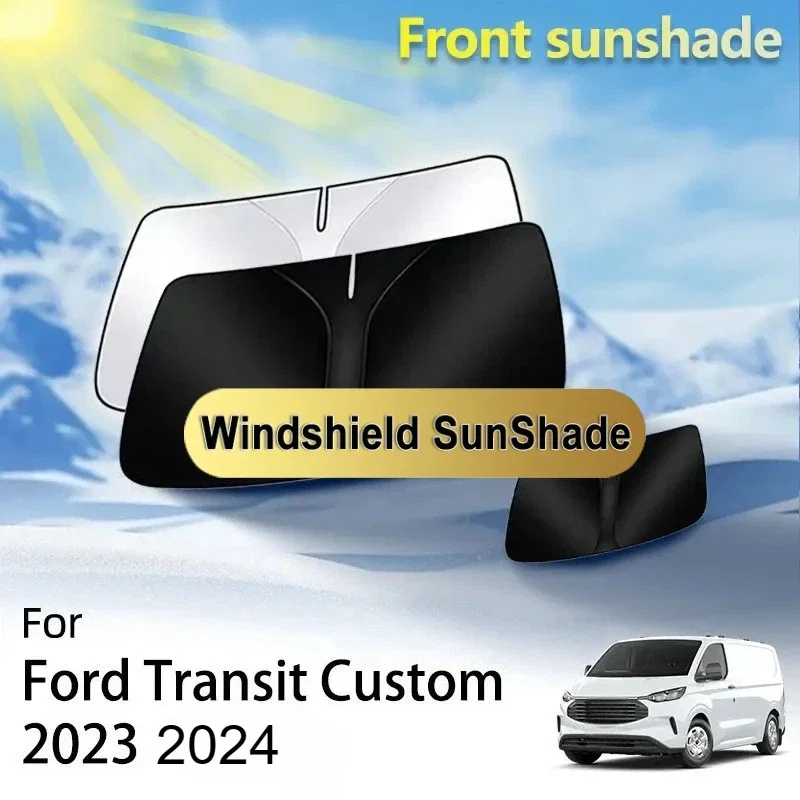 Front Window Sunshade For Ford Transit Custom Tourneo Custom VW Transporter Caravelle T7 2023 2024 Heat Insulation Sun Shades UV
Front Window Sunshade For Ford Transit Custom Tourneo Custom VW Transporter Caravelle T7 2023 2024 Heat Insulation Sun Shades UV