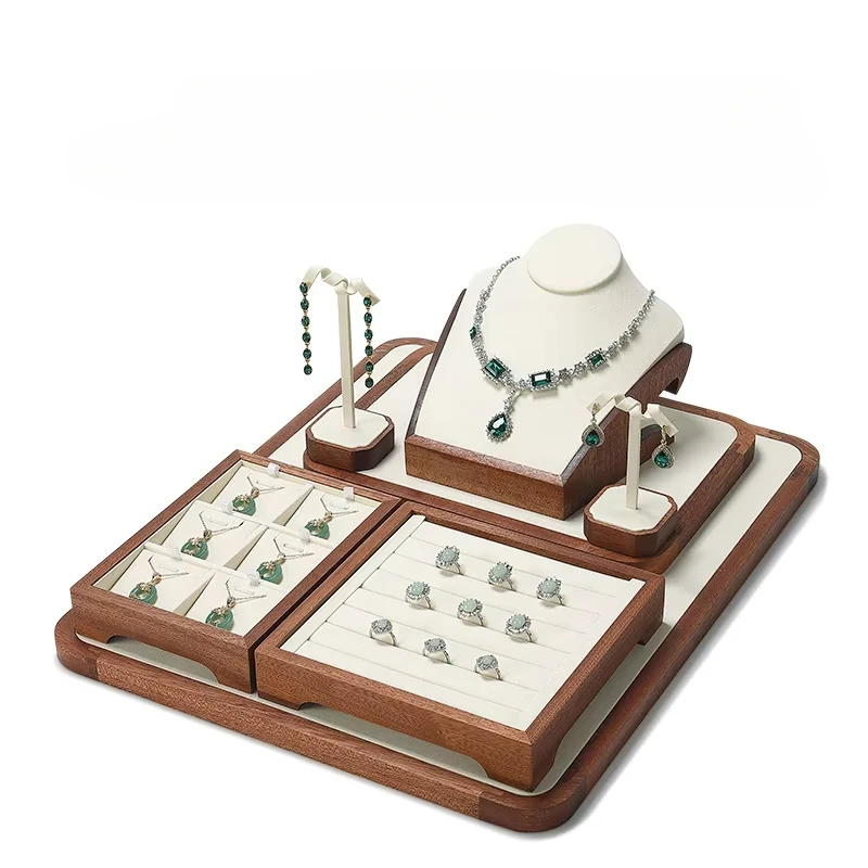 Solid wood jewelry display props, rings, necklaces, bracelets, display racks, trays, live streaming jewelry display racks
Solid wood jewelry display props, rings, necklaces, bracelets, display racks, trays, live streaming jewelry display racks