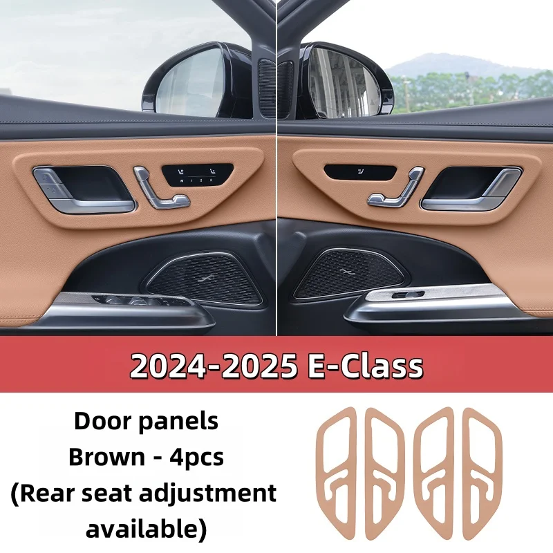 For Mercedes-Benz 2025 E-Class E300 E350 E450 door panel decorative cover leather protective cover frame cap car accessories
For Mercedes-Benz 2025 E-Class E300 E350 E450 door panel decorative cover leather protective cover frame cap car accessories