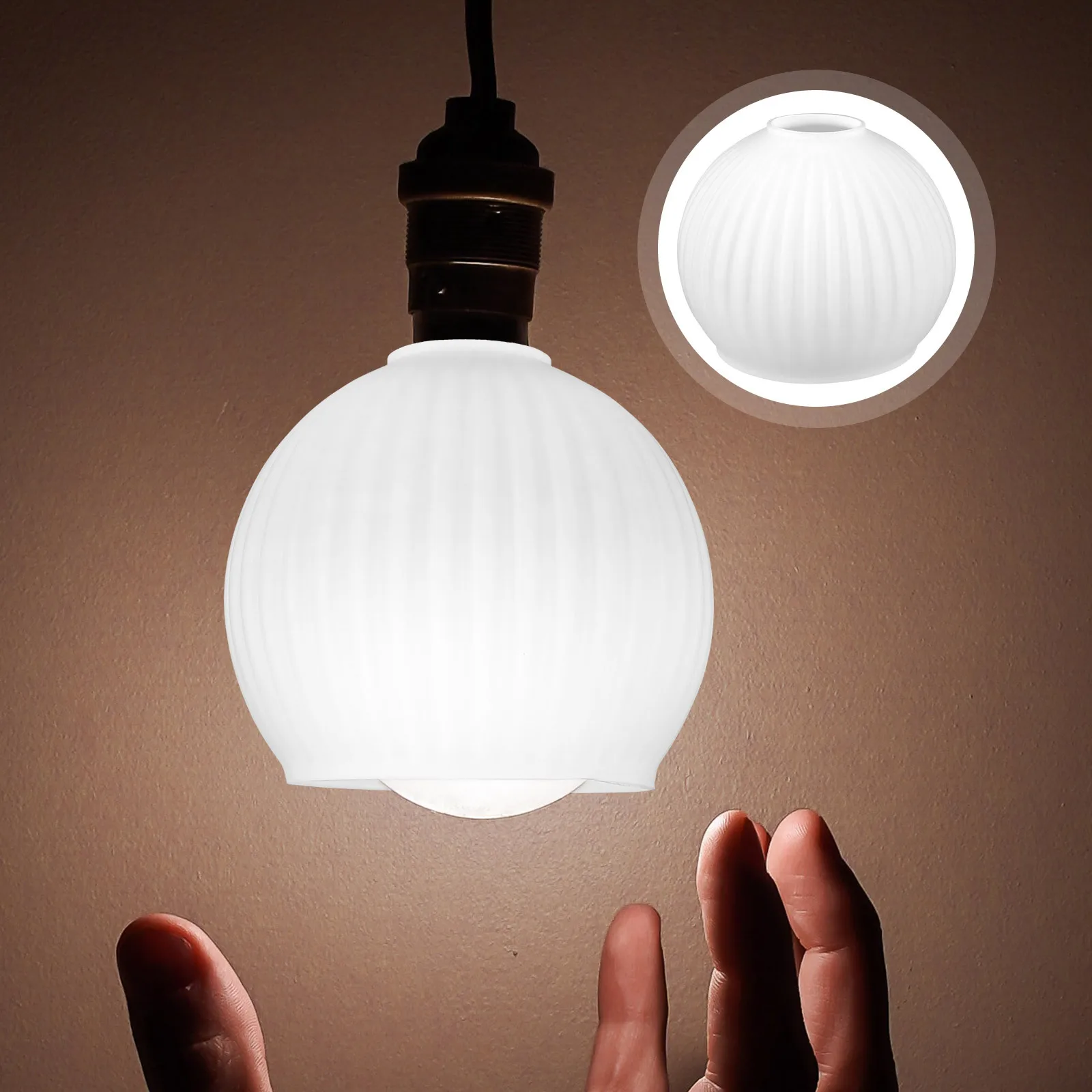 Glass Replacement Shade for Pendant Lights Unique White Lampshade Cover Modern Farmhouse Decorative Light Fixture Shades
Glass Replacement Shade for Pendant Lights Unique White Lampshade Cover Modern Farmhouse Decorative Light Fixture Shades