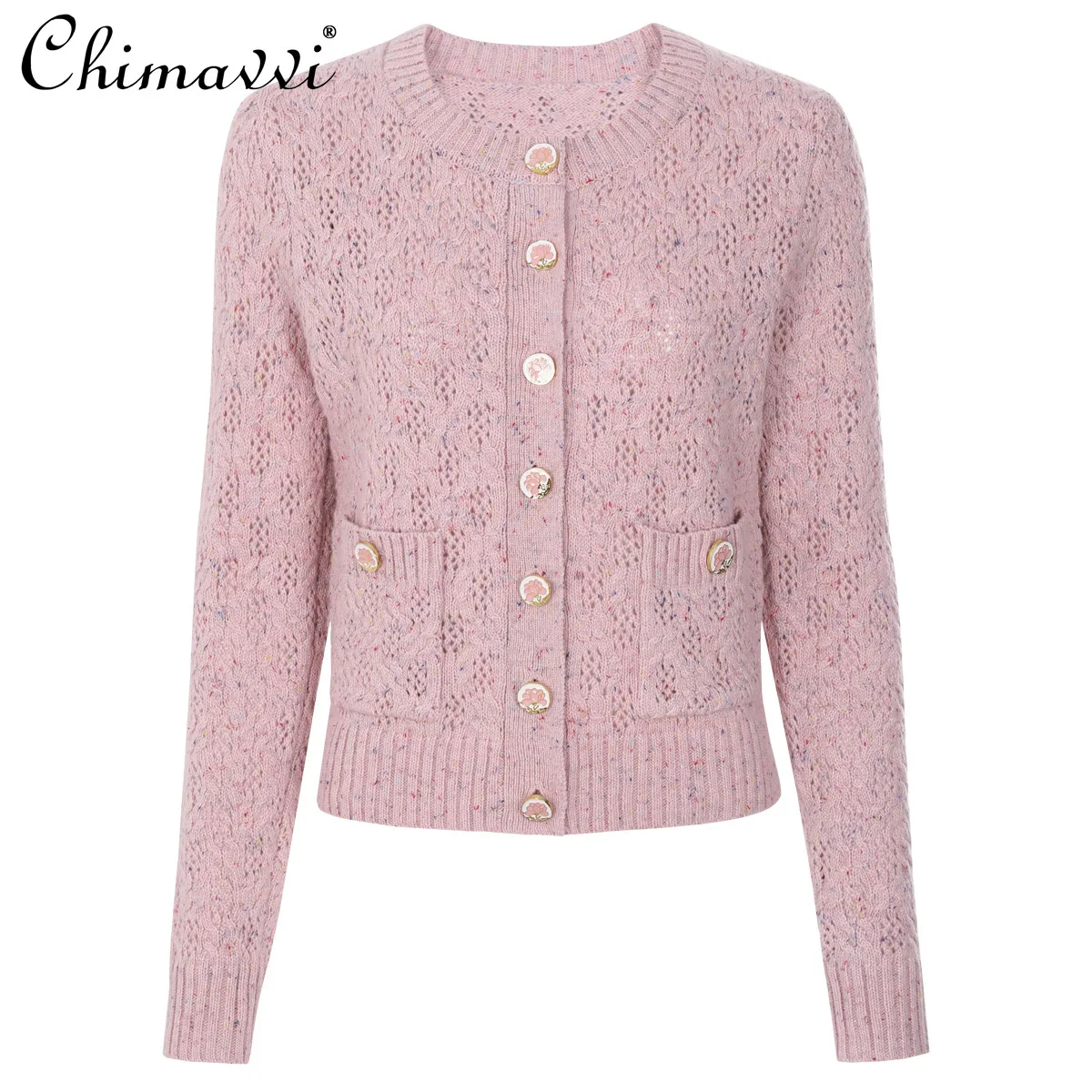 Осень и зима, новая мода, вязаный топ с круглым вырезом и длинными рукавами, высококачественный элегантный женский розовый свитер, пальто
Осень и зима, новая мода, вязаный топ с круглым вырезом и длинными рукавами, высококачественный элегантный женский розовый свитер, пальто