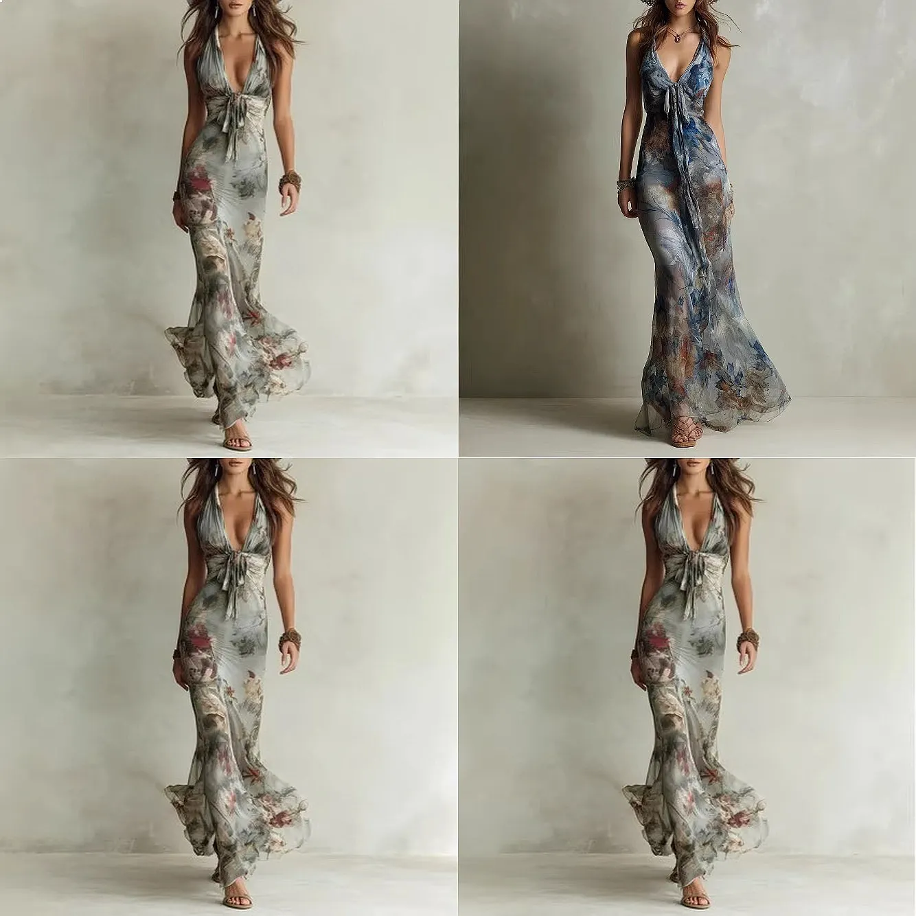 Women's Summer Floral Backless Sleeveless V Neck Elegant Dress Dresses Jumpsuit Playsuit
Women's Summer Floral Backless Sleeveless V Neck Elegant Dress Dresses Jumpsuit Playsuit