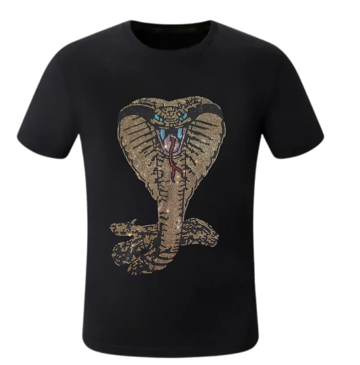 Luxury Rhinestone Men's T-Shirts - Designer Brand Summer Tees Stylish Top with Sparkle
Luxury Rhinestone Men's T-Shirts - Designer Brand Summer Tees Stylish Top with Sparkle