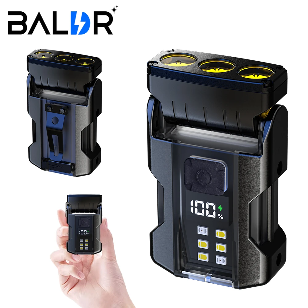 BALDR Новый мини-светодиодный фонарик с дисплеем мощности, многофункциональный водонепроницаемый уличный светильник, можно использовать с зажимом для шляпы, регулируемый 90 °
BALDR Новый мини-светодиодный фонарик с дисплеем мощности, многофункциональный водонепроницаемый уличный светильник, можно использовать с зажимом для шляпы, регулируемый 90 °