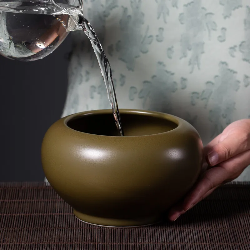 Large Ceramic Tea Washing Bowl Dry Bubble Tea Ceremony Accessories Glazed Pottery Jingdezhen Vintage Style Household Water Basin
Large Ceramic Tea Washing Bowl Dry Bubble Tea Ceremony Accessories Glazed Pottery Jingdezhen Vintage Style Household Water Basin