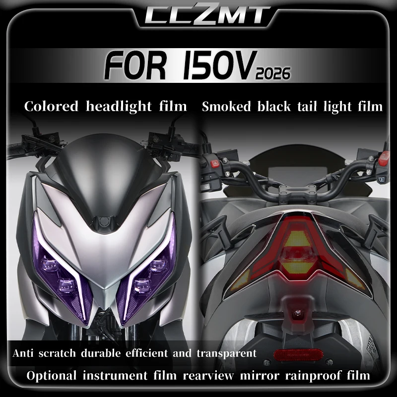 For ZONTES 150V 2026 headlight film taillight film transparent protective film instrument film rearview mirror film modification
For ZONTES 150V 2026 headlight film taillight film transparent protective film instrument film rearview mirror film modification