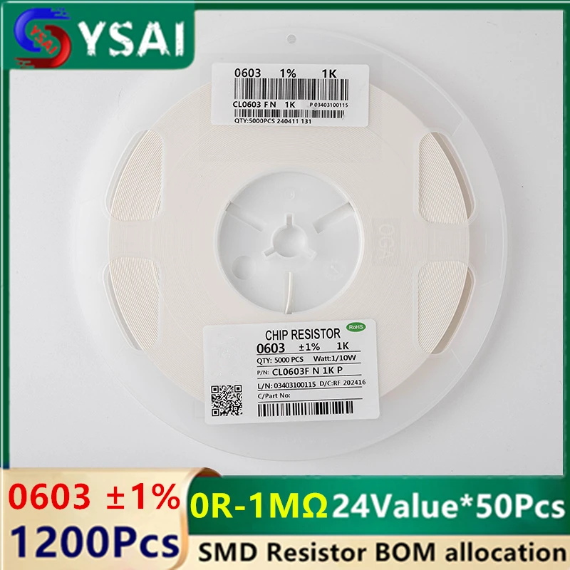1200 шт. 0603 ± 1% резистор SMD 0R-10 МОм 1/10 Вт 8R2 47 560 91,3 кОм чип-резистор допуск для печатной платы/электроники RoHS распределение спецификации
1200 шт. 0603 ± 1% резистор SMD 0R-10 МОм 1/10 Вт 8R2 47 560 91,3 кОм чип-резистор допуск для печатной платы/электроники RoHS распределение спецификации