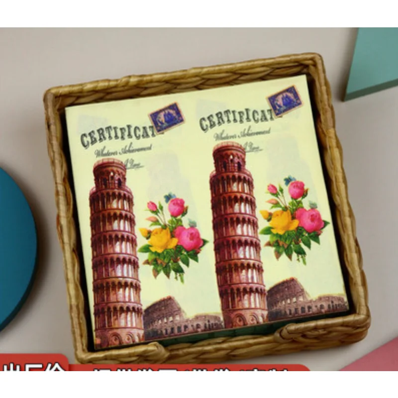 Colourful Printed Napkins Facial Tissue Paper Hotel Restaurant Party Paper Placements Creative Leaning Tower Art Tissue Paper
Colourful Printed Napkins Facial Tissue Paper Hotel Restaurant Party Paper Placements Creative Leaning Tower Art Tissue Paper