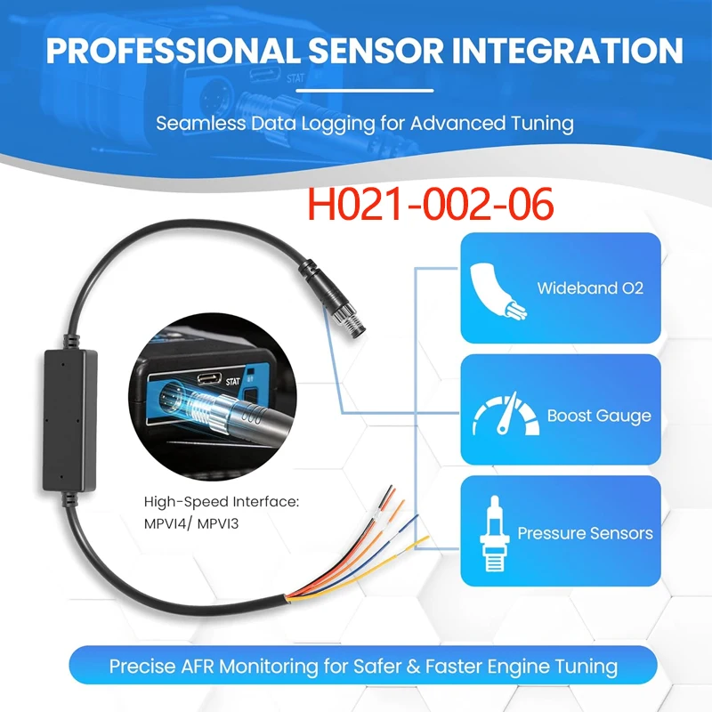 Auto Sensor Input Cable H021-002-06 Compatible with HP Tuners MPVI2+ MPVI3 MPVI4, PROLINK+ Style Analog CAN Bus Cable
Auto Sensor Input Cable H021-002-06 Compatible with HP Tuners MPVI2+ MPVI3 MPVI4, PROLINK+ Style Analog CAN Bus Cable