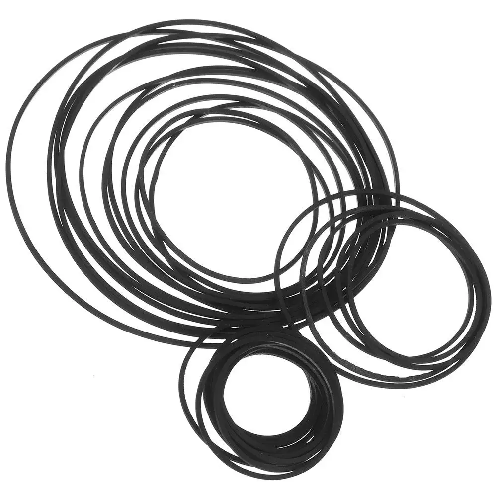 90 Pcs Cassette Recorder 1mm Square Folded 35-85mm Rubber Transmission Belts for DJ Equipment Cassette Player Belts Replacement
90 Pcs Cassette Recorder 1mm Square Folded 35-85mm Rubber Transmission Belts for DJ Equipment Cassette Player Belts Replacement