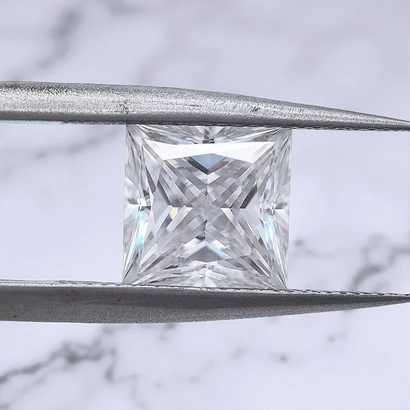 Super White D Color Moissanite Stone Highest Grade VVS1 Princess Cut Quality Charms Jewelry Making Materials with Certificate
Super White D Color Moissanite Stone Highest Grade VVS1 Princess Cut Quality Charms Jewelry Making Materials with Certificate