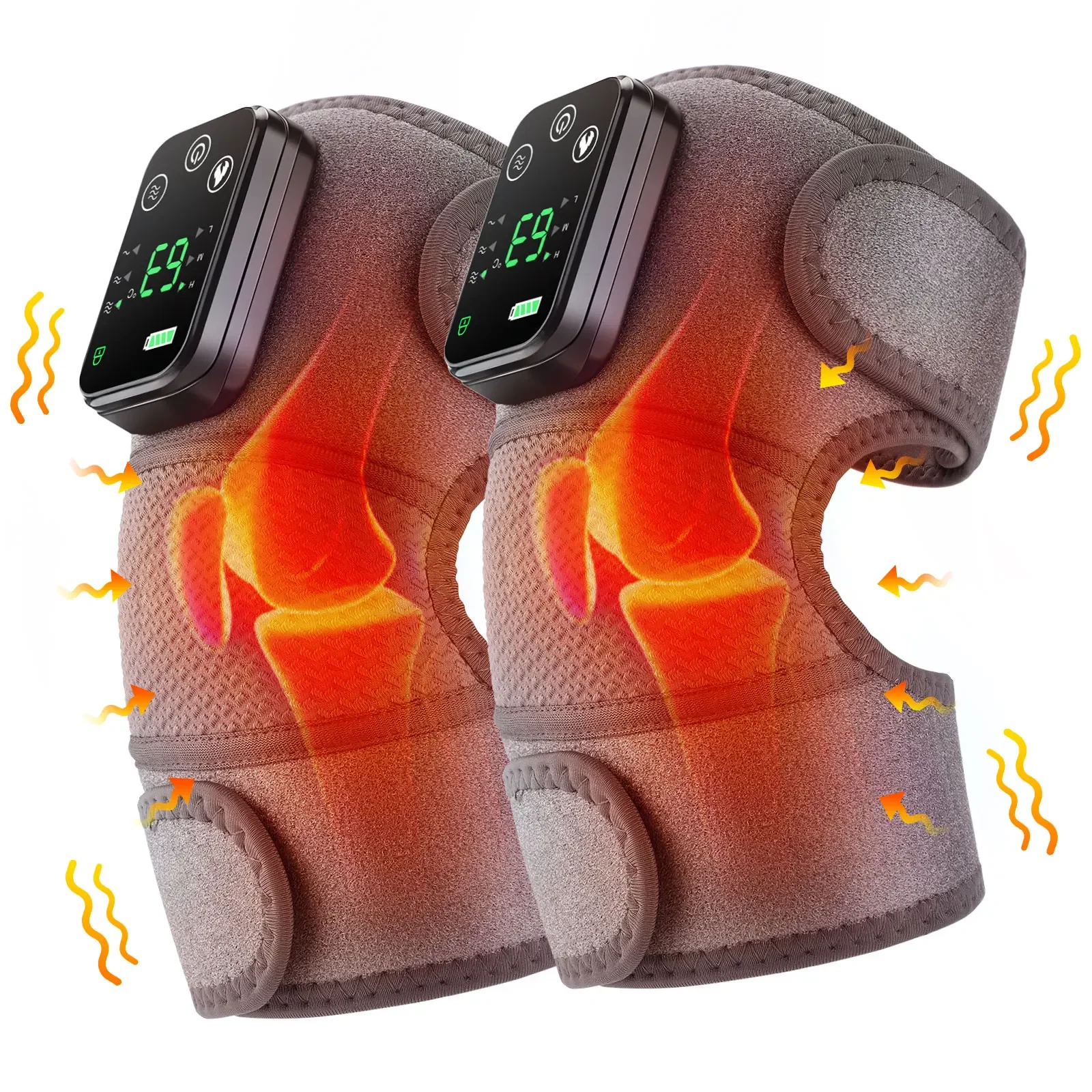 Eletric Heating Knee Massage Device Vibration Knee Pads for Shoulder Elbow Joint Warm Massage Thermal Knee Pad Blood Circulation
Eletric Heating Knee Massage Device Vibration Knee Pads for Shoulder Elbow Joint Warm Massage Thermal Knee Pad Blood Circulation
