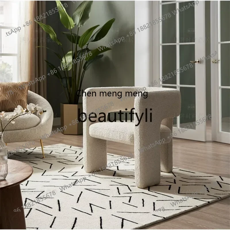 SS Nordic lamb wool sofa chair household living room lazy chair reception single leisure chair7304
SS Nordic lamb wool sofa chair household living room lazy chair reception single leisure chair7304