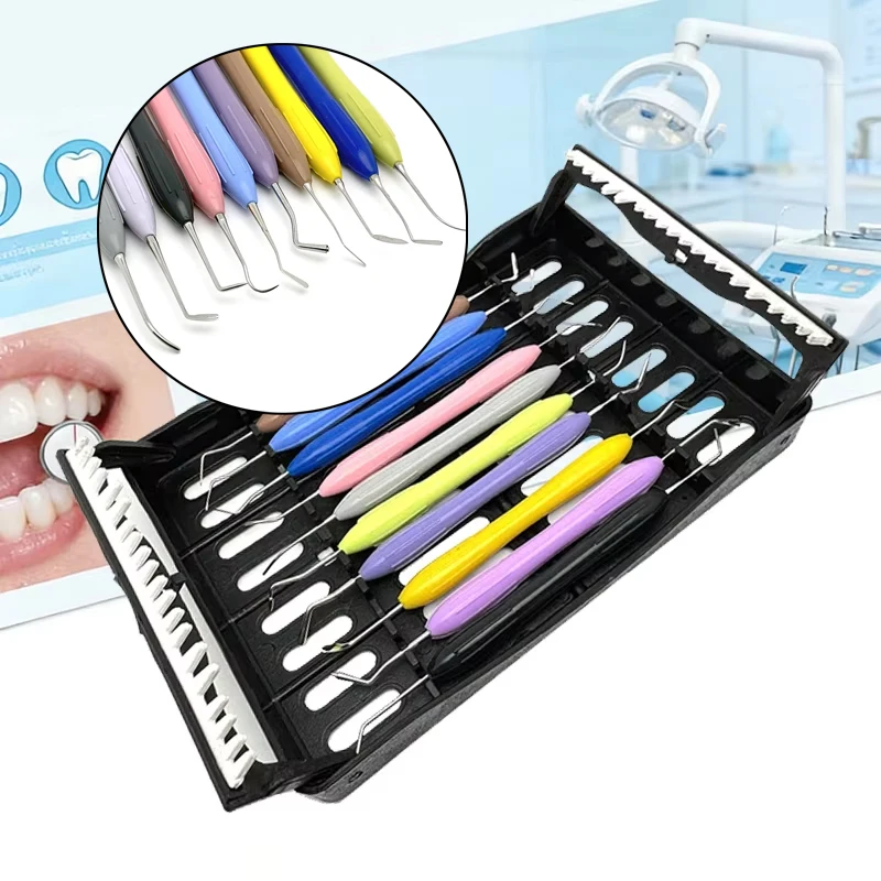 10pcs Dental Resin Spatulas Set Silicone Anti-Static Composite Filler Tools for Dentist Lab Aesthetic Restoration
10pcs Dental Resin Spatulas Set Silicone Anti-Static Composite Filler Tools for Dentist Lab Aesthetic Restoration
