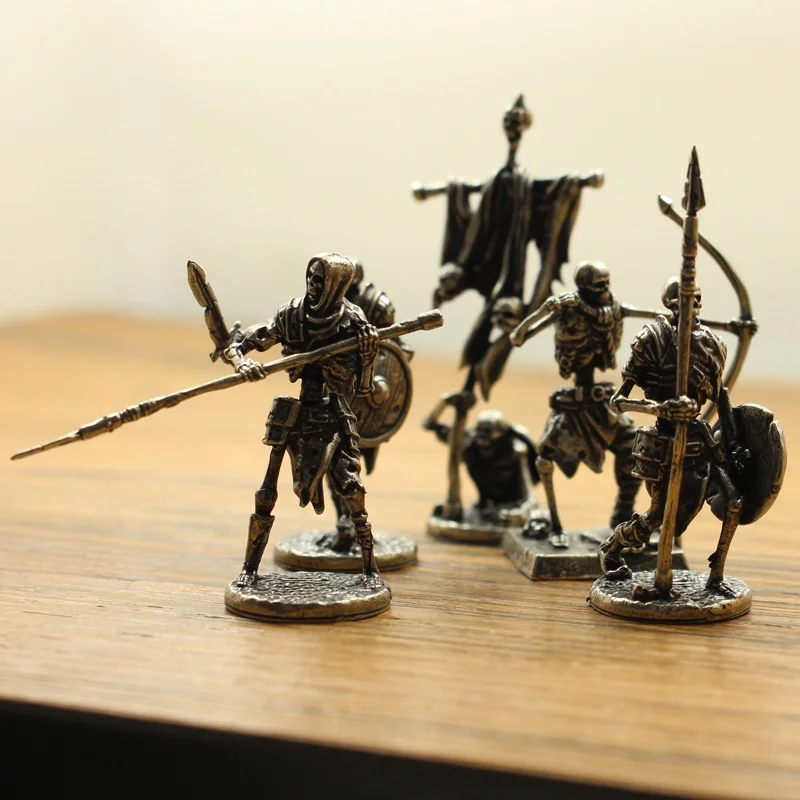Copper Skeleton Legion Figurines Miniature Decoration Retro Metal Skull Soldier Army Model Statue Desk Ornament
Copper Skeleton Legion Figurines Miniature Decoration Retro Metal Skull Soldier Army Model Statue Desk Ornament