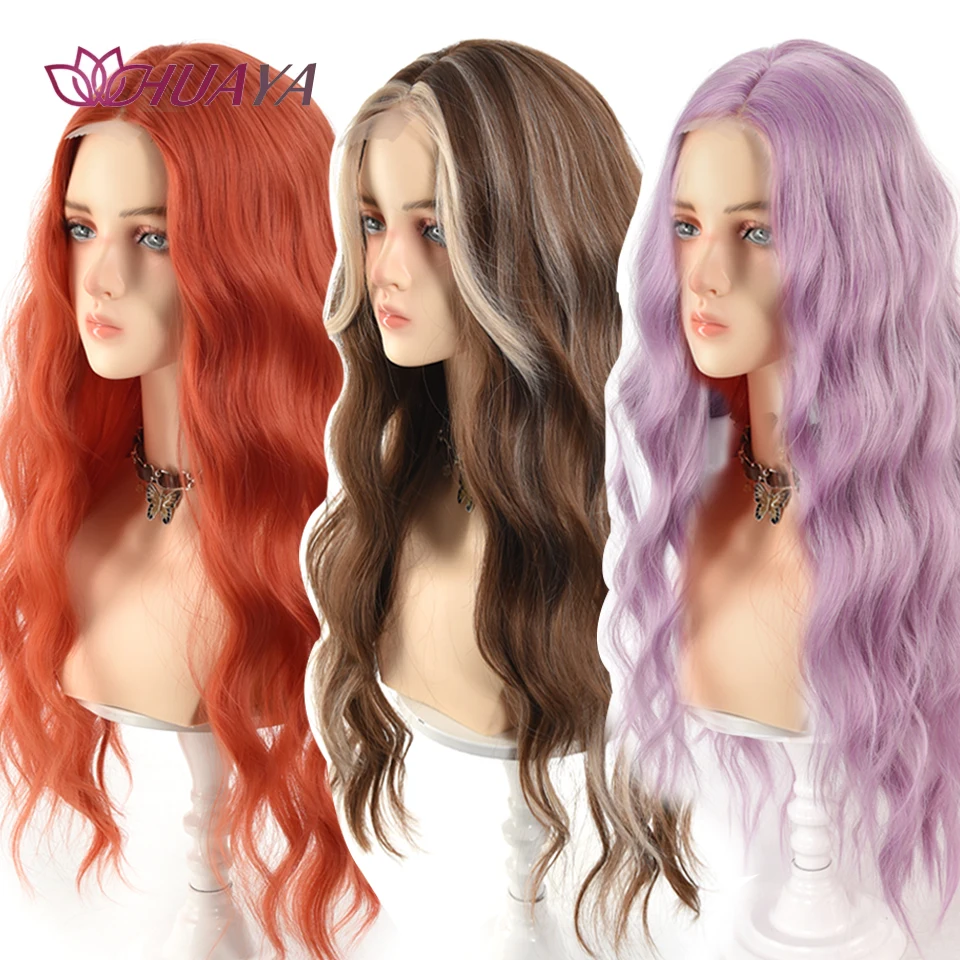 Synthetic Wigs Long Wavy Curly Wig Natural Middle-part Hairline Daily Heat Resistant Fiber Smooth Party Cosplay Wig
Synthetic Wigs Long Wavy Curly Wig Natural Middle-part Hairline Daily Heat Resistant Fiber Smooth Party Cosplay Wig