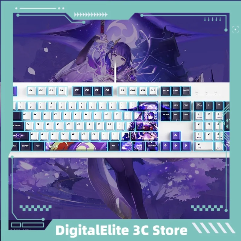 Механическая клавиатура Genshin Impact Game, проводная клавиатура с 104 клавишами Hot Plug Pbt Hot Sublimation Office E-Sports
Механическая клавиатура Genshin Impact Game, проводная клавиатура с 104 клавишами Hot Plug Pbt Hot Sublimation Office E-Sports