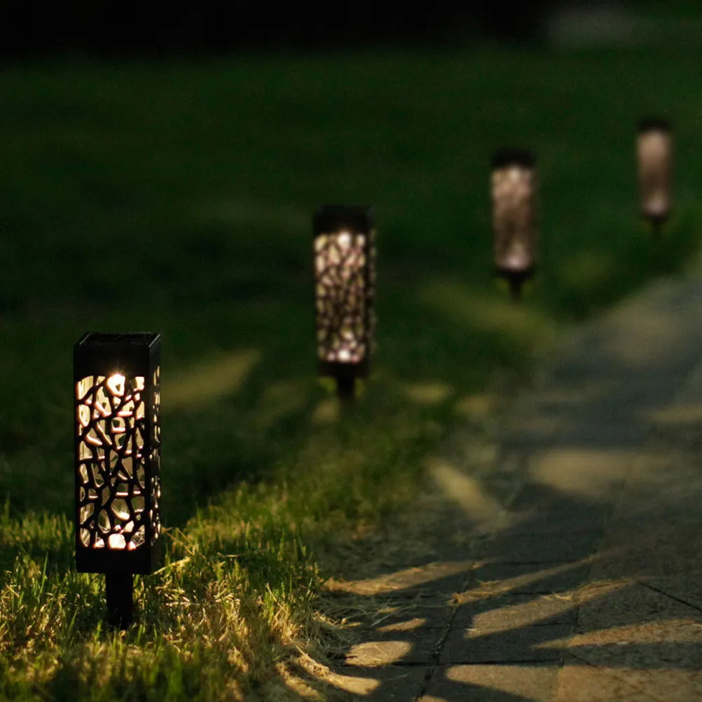 6Pcs Solar Lawn Lights Hollow-Out Waterproof Black Warm White Bright for Garden Yard Pathway Courtyard Outdoor Ground Plug Light
6Pcs Solar Lawn Lights Hollow-Out Waterproof Black Warm White Bright for Garden Yard Pathway Courtyard Outdoor Ground Plug Light