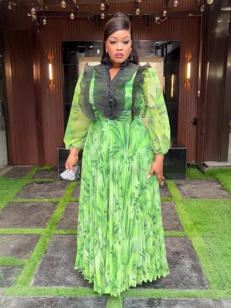 KEXU плюс размер L-3XL элегантное плиссированное свободное длинное платье макси с длинными рукавами африканское женское шифоновое платье с принтом
KEXU плюс размер L-3XL элегантное плиссированное свободное длинное платье макси с длинными рукавами африканское женское шифоновое платье с принтом