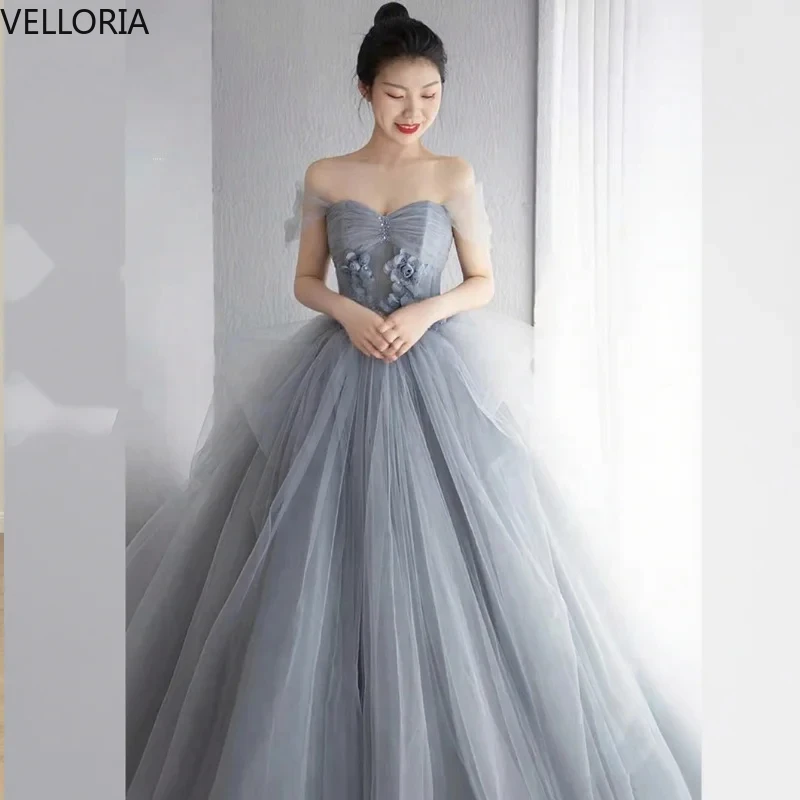 Strapless Lace Up Evening Dress Pink Blue Chiffon Korean Ball Gown With 3D Flower Decals Ball Gown Vestdos De Fiesta Customized
Strapless Lace Up Evening Dress Pink Blue Chiffon Korean Ball Gown With 3D Flower Decals Ball Gown Vestdos De Fiesta Customized
