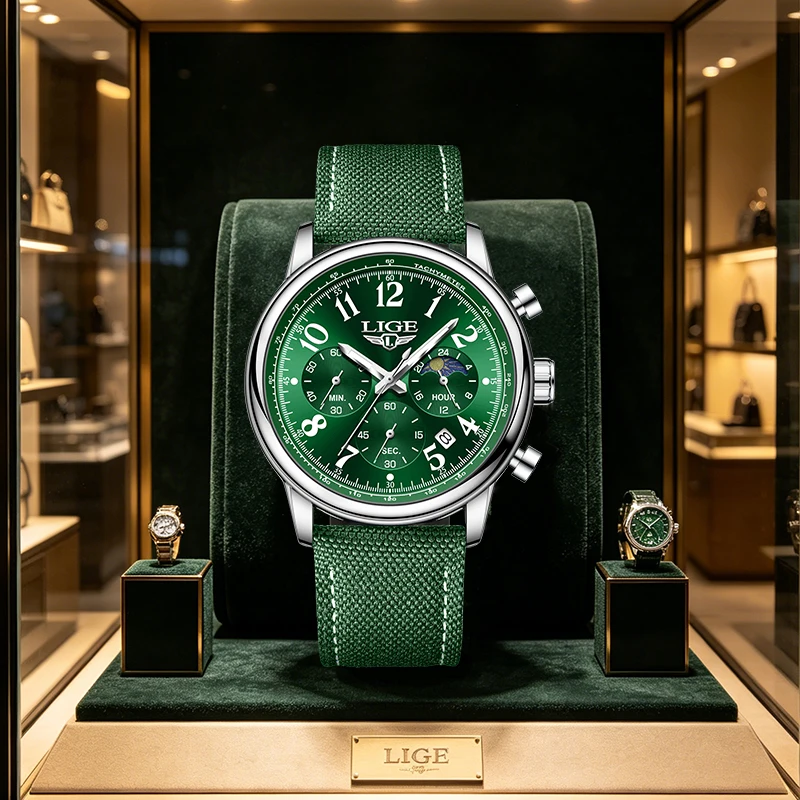 LIGE Classic Fashion Quartz Man Watch Retro Outdoor Calendar Casual Sport Simple Moon Phase Waterproof Watches Male Reloj Hombre
LIGE Classic Fashion Quartz Man Watch Retro Outdoor Calendar Casual Sport Simple Moon Phase Waterproof Watches Male Reloj Hombre