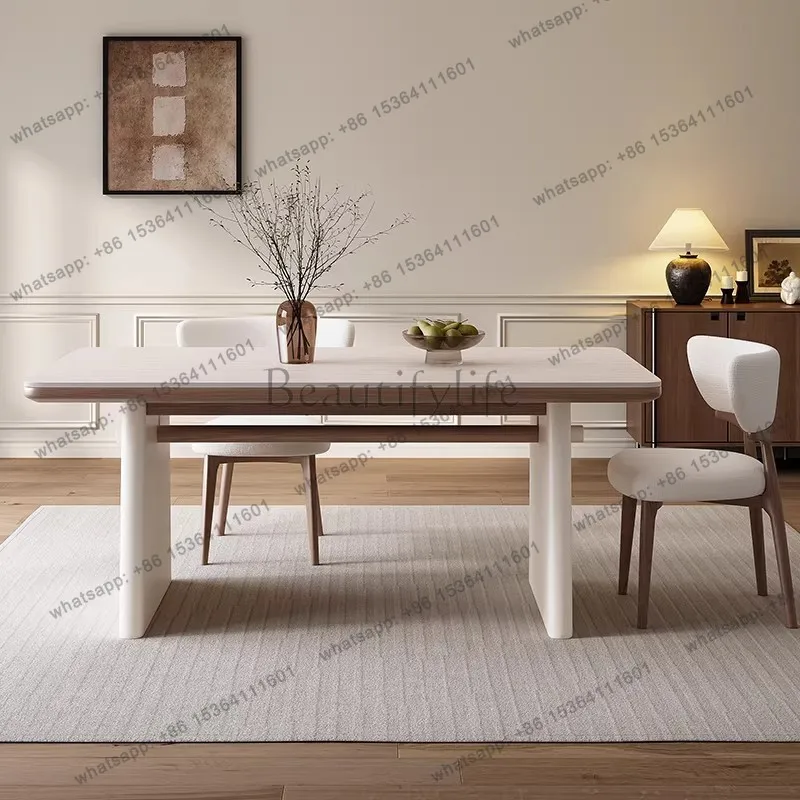 Cream Wind Tunnel Stone Slate Dining Table French Vintage Solid Wood Dining Table Rectangle Household
Cream Wind Tunnel Stone Slate Dining Table French Vintage Solid Wood Dining Table Rectangle Household