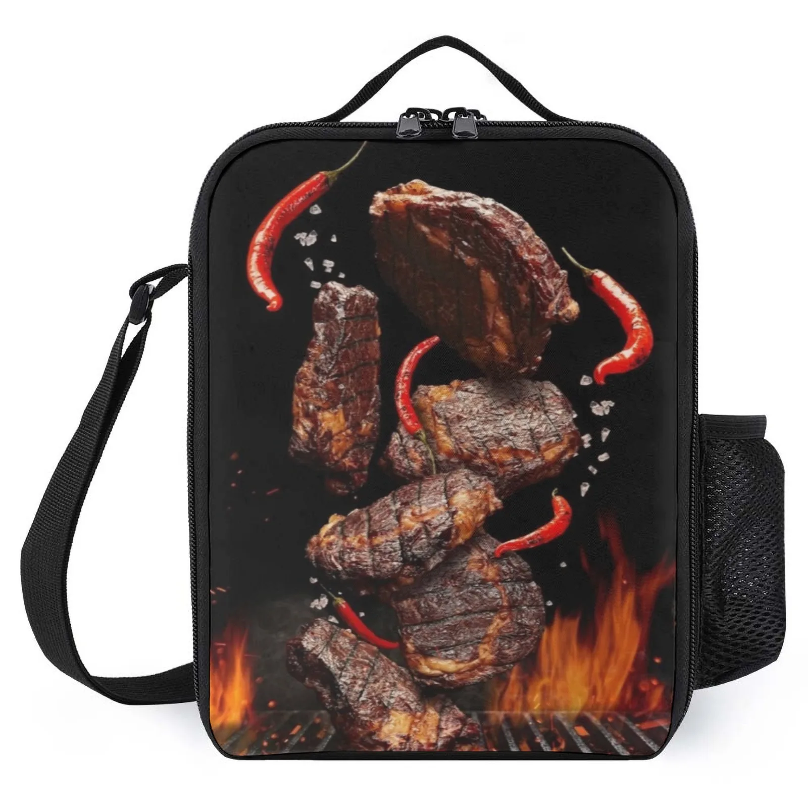 BBQ Grilled pork steaks Bolsa Printed Lunch Bag Vintage Kid'S Lunch Box Insulation Lunch Box Bag
BBQ Grilled pork steaks Bolsa Printed Lunch Bag Vintage Kid'S Lunch Box Insulation Lunch Box Bag