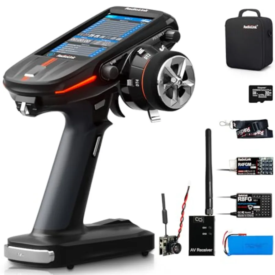RC drifting crawler cars boats: 2.4G 8CH transmitter + R8FGR4FGM V2.1 gyro receivers, 5.8G 48CH image transmission receiver 5.8
RC drifting crawler cars boats: 2.4G 8CH transmitter + R8FGR4FGM V2.1 gyro receivers, 5.8G 48CH image transmission receiver 5.8