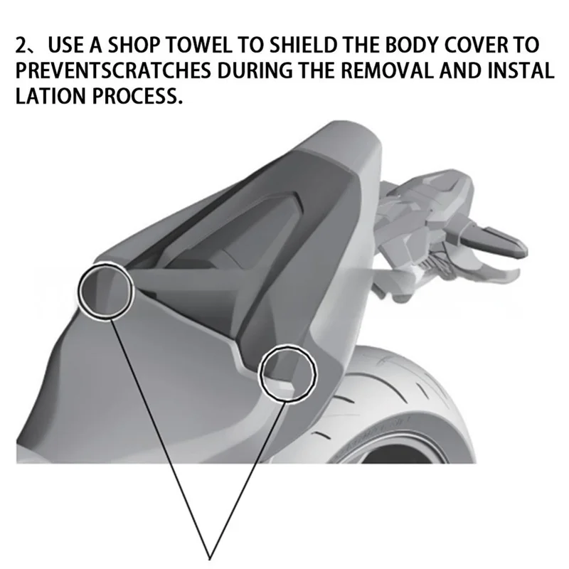 A95E-Motorcycle Rear Passenger Cowl Seat Back Cover Fairing For Honda CBR650R 2024
A95E-Motorcycle Rear Passenger Cowl Seat Back Cover Fairing For Honda CBR650R 2024