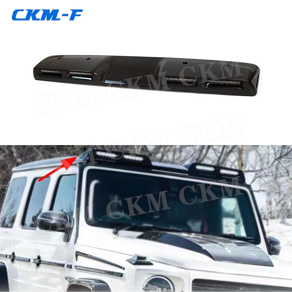 Front Roof Spoiler Wing Lip With LED Light Body Kits Accessories for Mercedes Benz G Class W464 G500 G63 AMG 2019-2023
Front Roof Spoiler Wing Lip With LED Light Body Kits Accessories for Mercedes Benz G Class W464 G500 G63 AMG 2019-2023