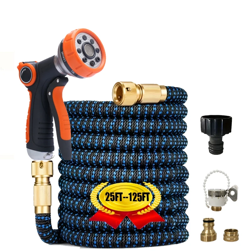 High-Pressure Car Wash Hose Expandable Magic Hose Pipe Home Garden Watering Hose Multi-Function Gardening Cleaning Wat er Spraye 
High-Pressure Car Wash Hose Expandable Magic Hose Pipe Home Garden Watering Hose Multi-Function Gardening Cleaning Wat er Spraye
