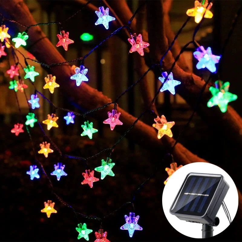 5/7/12M Solar Star String Lights Outdoor Waterproof LED Solar Fairy Lights for Garden Patio Yard Porch Christmas Wedding Decor
5/7/12M Solar Star String Lights Outdoor Waterproof LED Solar Fairy Lights for Garden Patio Yard Porch Christmas Wedding Decor