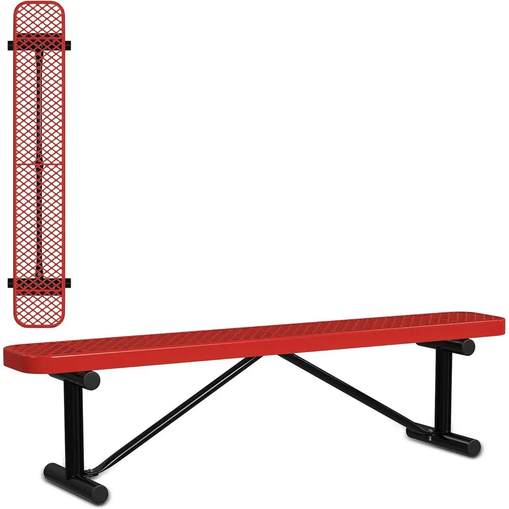 Heavy-Duty Outdoor Metal Bench with Commercial Grade Thermoplastic Coating, Perfect for Garden, Porch, Picnic, Park - Red
Heavy-Duty Outdoor Metal Bench with Commercial Grade Thermoplastic Coating, Perfect for Garden, Porch, Picnic, Park - Red