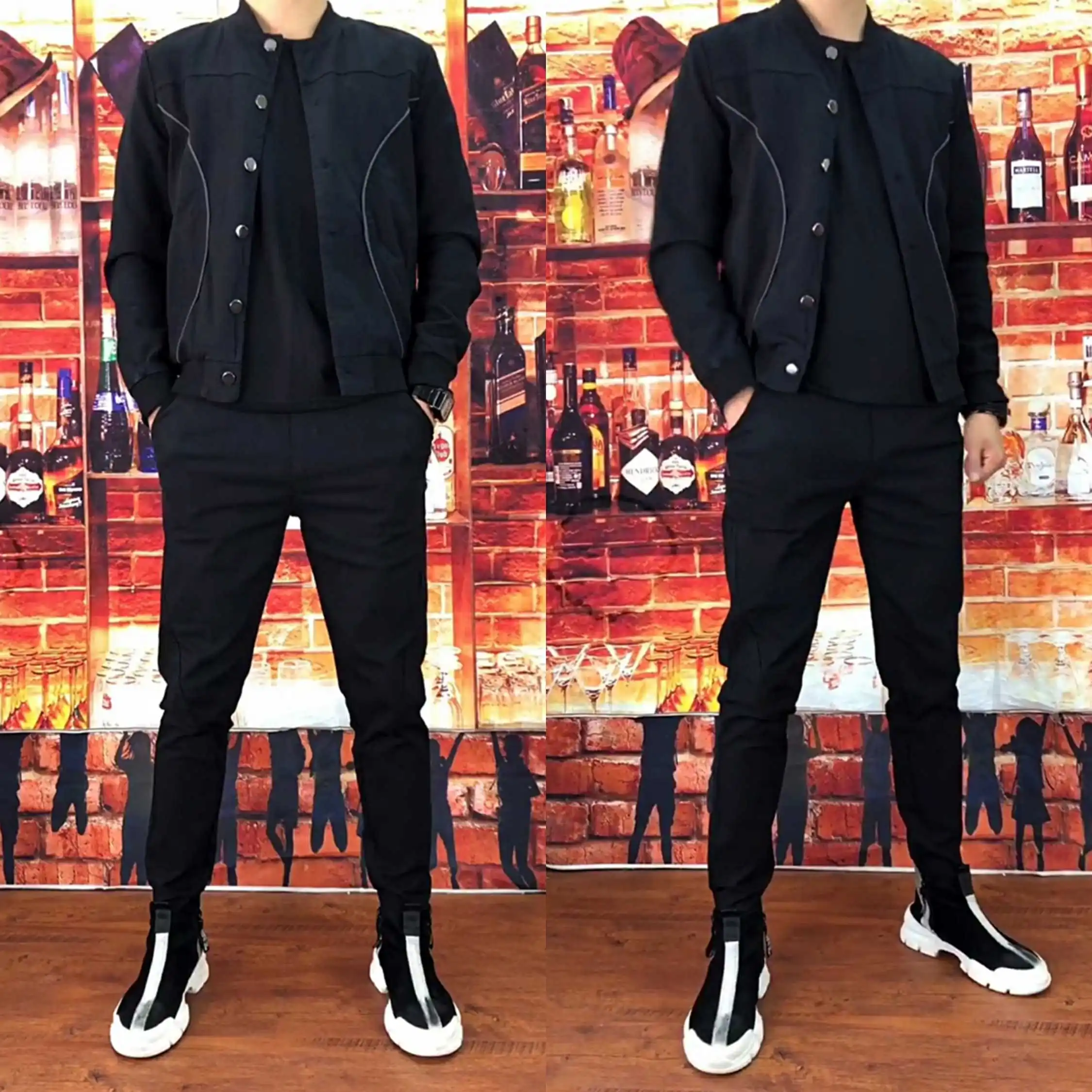 Men's Casual Denim Jaet Pants Two-Piece Set Long Sve Trendy Faionable Versatile Autumn Wear Sweatirt Sle Youthful
Men's Casual Denim Jaet Pants Two-Piece Set Long Sve Trendy Faionable Versatile Autumn Wear Sweatirt Sle Youthful