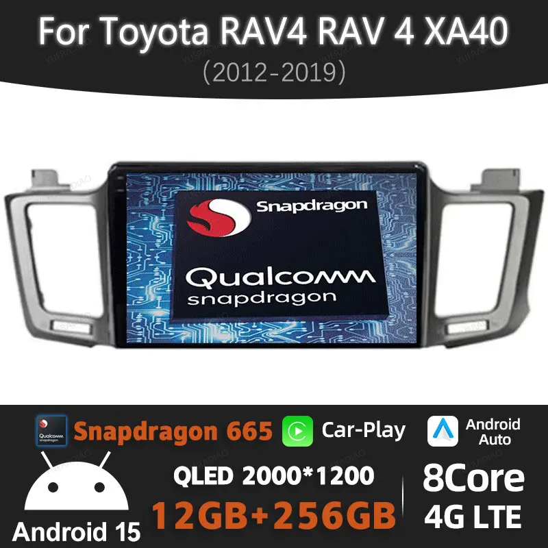 Автомобильный радиоприемник Android 15 для Toyota RAV4 RAV 4 XA40 2012-2019 QLED Qualcomm GPS NAVI BT 4G LTE 5G WIFI Головное устройство 2DIN Carplay Auto
Автомобильный радиоприемник Android 15 для Toyota RAV4 RAV 4 XA40 2012-2019 QLED Qualcomm GPS NAVI BT 4G LTE 5G WIFI Головное устройство 2DIN Carplay Auto