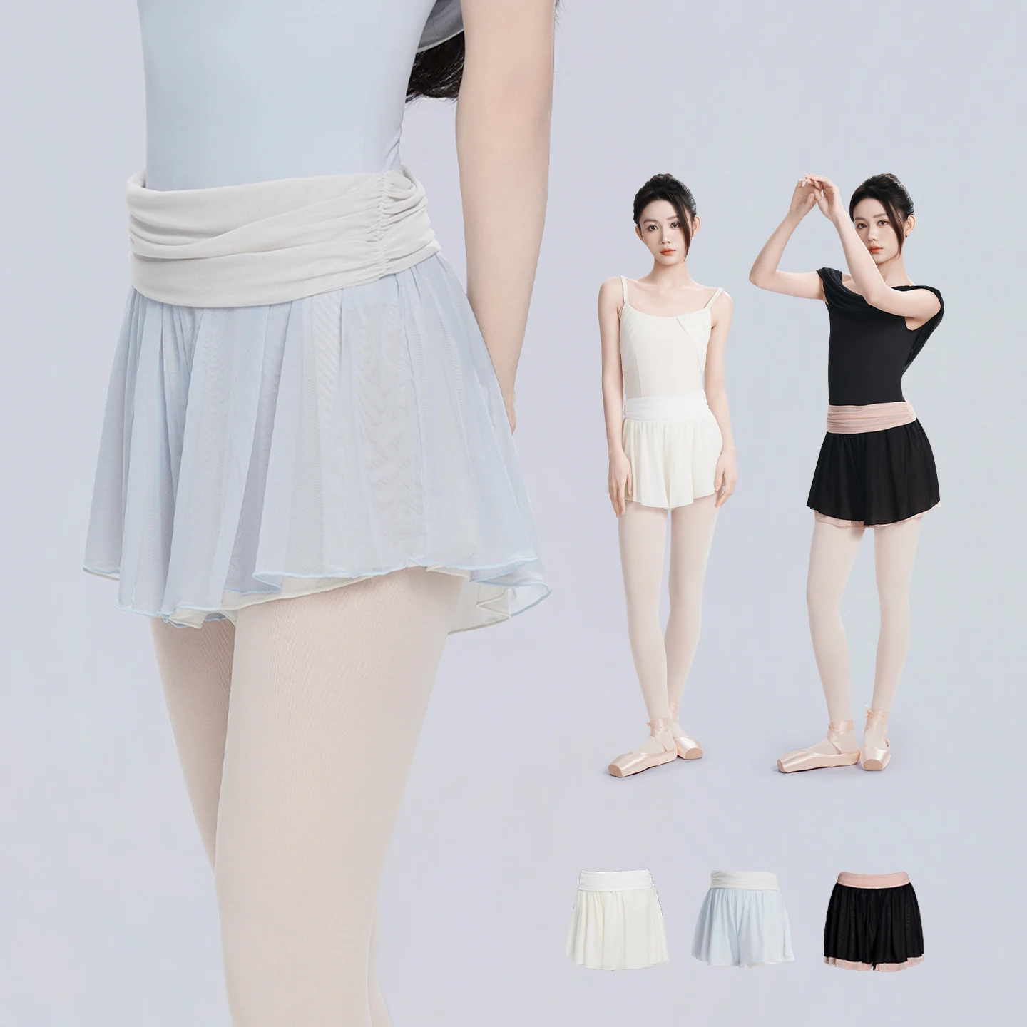 Woman Dance Skirted Pants Soft Mesh Double-sided Dance Culottes Color Contrast Training Dance Short Pants Fitness Yoga Pants
Woman Dance Skirted Pants Soft Mesh Double-sided Dance Culottes Color Contrast Training Dance Short Pants Fitness Yoga Pants