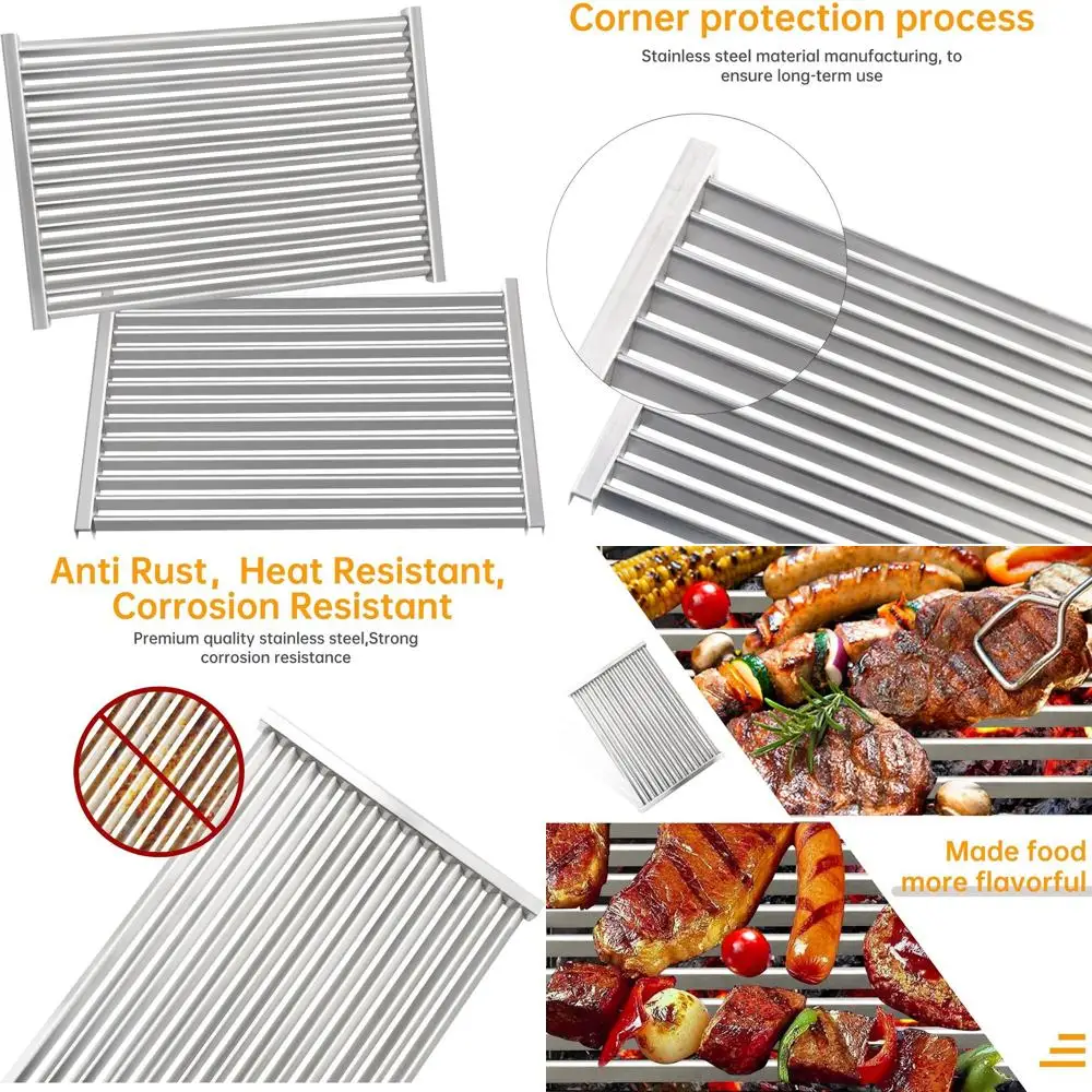 Weber Spirit 300 II Series & Genesis Gas Grills Stainless Steel Cooking Grates, 17.5 Inch, 2-Pack Replacement
Weber Spirit 300 II Series & Genesis Gas Grills Stainless Steel Cooking Grates, 17.5 Inch, 2-Pack Replacement