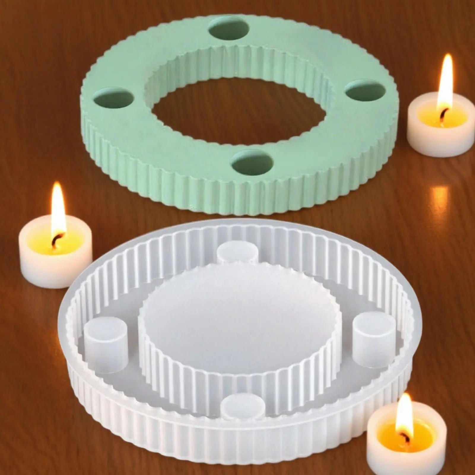 Силиконовая форма для подсвечника, 4-отверстие, круглая форма для подсвечника, круглая форма, инструмент для рукоделия для украшения вечеринки, дома, рукоделия, столовой
Силиконовая форма для подсвечника, 4-отверстие, круглая форма для подсвечника, круглая форма, инструмент для рукоделия для украшения вечеринки, дома, рукоделия, столовой