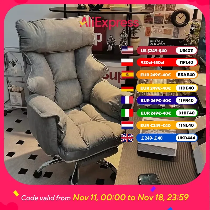 Nordic Armrest Office Chair Tall Support Modern Designer Armchair Gaming Chairs Recliner Ergonomic Silla De Oficina Furniture
Nordic Armrest Office Chair Tall Support Modern Designer Armchair Gaming Chairs Recliner Ergonomic Silla De Oficina Furniture
