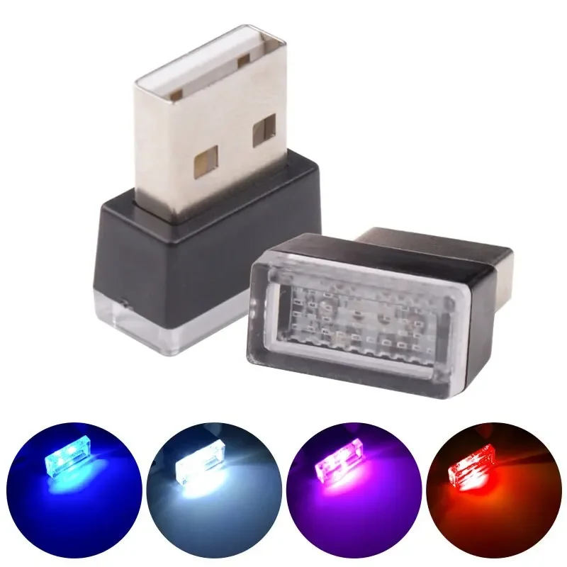 4x Car Mini USB LED Atmosphere Lights Decorative Lamp Blue and Red Purple White Interior Light PC Portable Plug Range bag Swante
4x Car Mini USB LED Atmosphere Lights Decorative Lamp Blue and Red Purple White Interior Light PC Portable Plug Range bag Swante