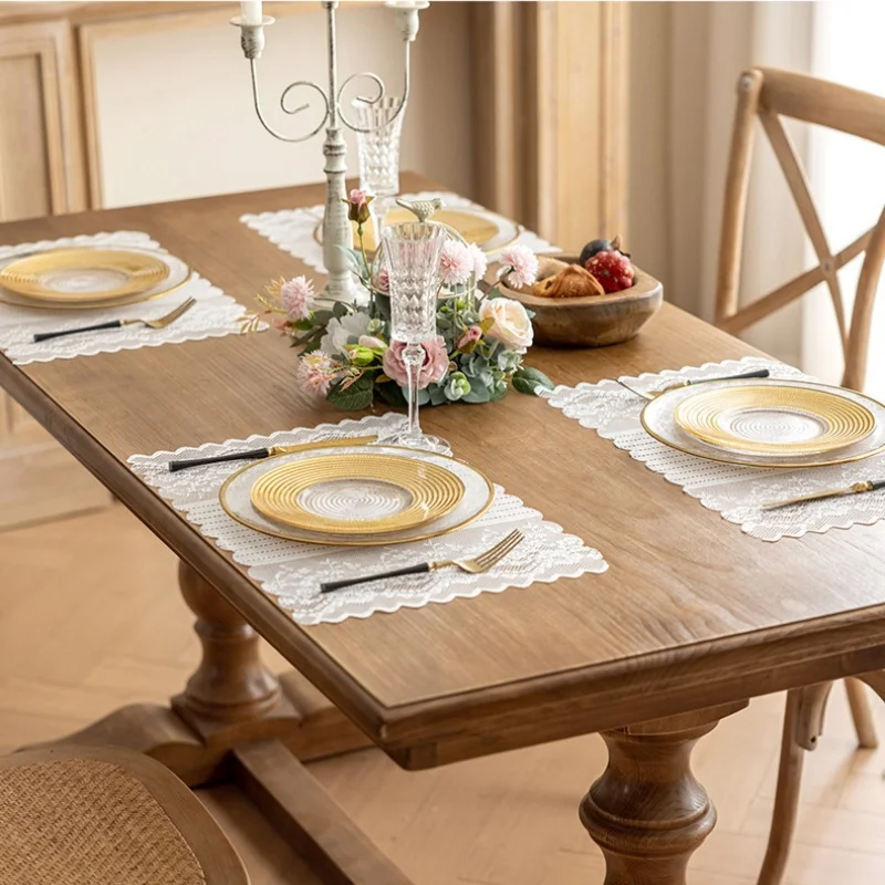 4pcs/set, Lace Cut-Outs Table Mats, Heat-Insulated, Non-Slip, Elegant France Style Coasters, For Home Dining Table Decoration
4pcs/set, Lace Cut-Outs Table Mats, Heat-Insulated, Non-Slip, Elegant France Style Coasters, For Home Dining Table Decoration