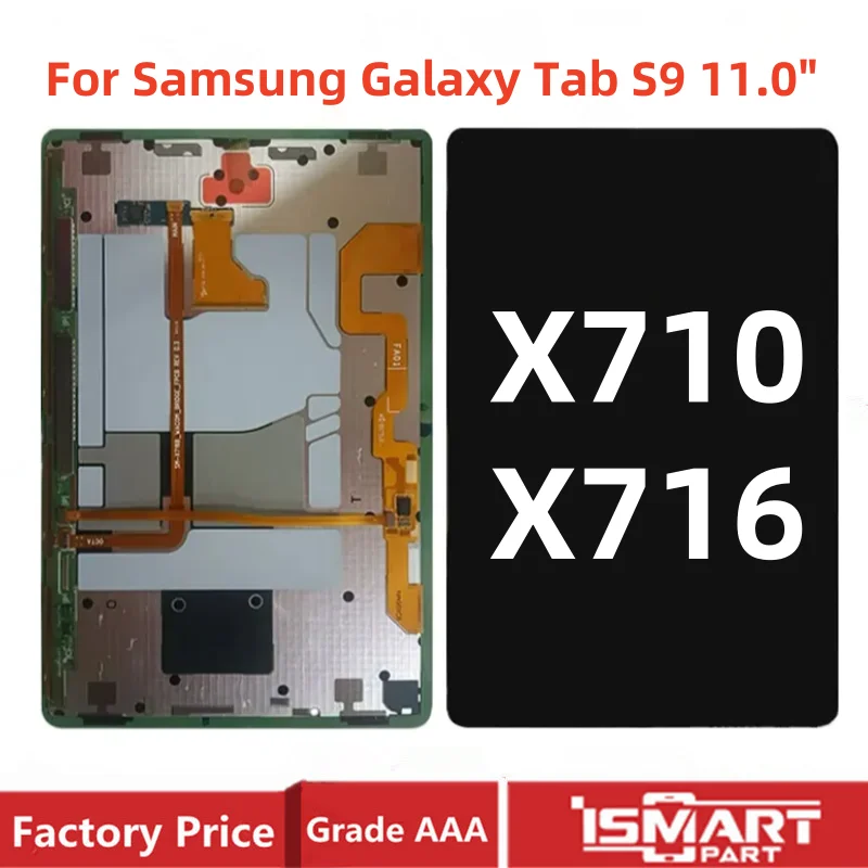 11.0" For Samsung Galaxy Tab S9 X710 X716 SM-X710 SM-X716B LCD Display Screen Touch Digitizer Assembly Replacement Parts
11.0" For Samsung Galaxy Tab S9 X710 X716 SM-X710 SM-X716B LCD Display Screen Touch Digitizer Assembly Replacement Parts