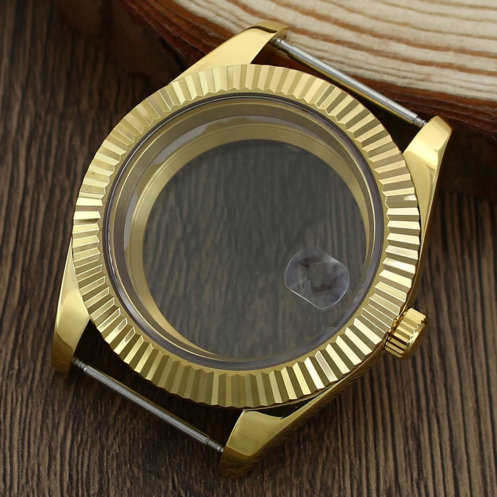 Gear Edge Watch Case 36mm/39mm silver gold 10bar Sapphire glass For Datejust Nh35 Nh36 8215 Mechanical Movt Replacement Parts
Gear Edge Watch Case 36mm/39mm silver gold 10bar Sapphire glass For Datejust Nh35 Nh36 8215 Mechanical Movt Replacement Parts