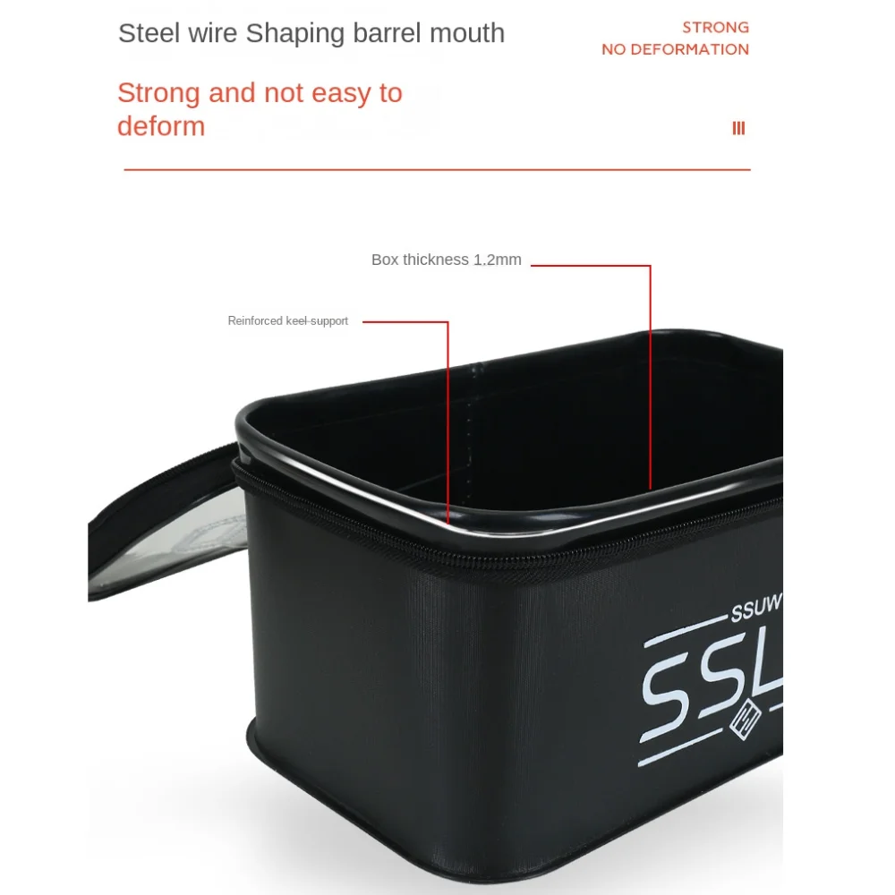 New S M L EVA Live Fish Bucket Carrying Handles Fold Collapsible Outdoor Water Tank Breathable Portable Fishing Bucket Travel
New S M L EVA Live Fish Bucket Carrying Handles Fold Collapsible Outdoor Water Tank Breathable Portable Fishing Bucket Travel