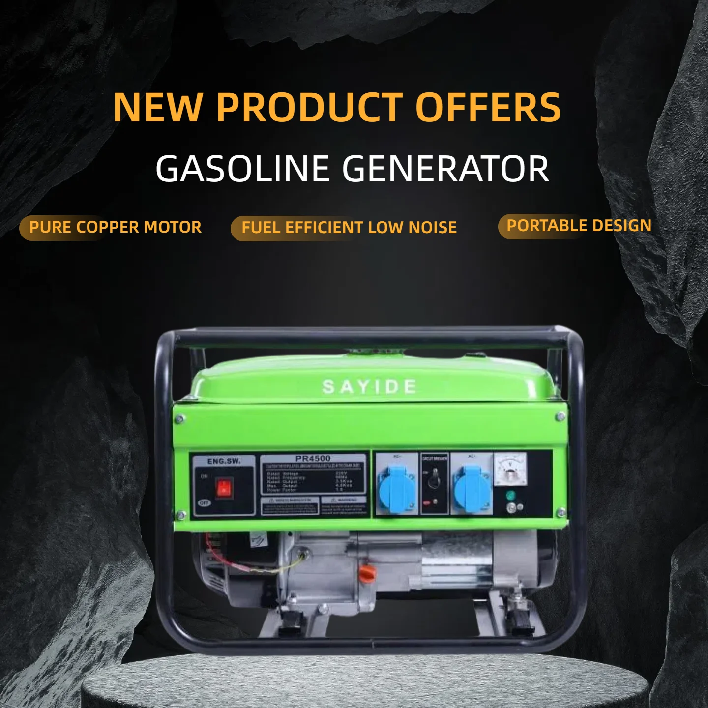 Petrol Portable Generator Set Quiet and Lightweight Electric Plant Current Generator 220v Ready-to-use Generators Petrol 110v
Petrol Portable Generator Set Quiet and Lightweight Electric Plant Current Generator 220v Ready-to-use Generators Petrol 110v