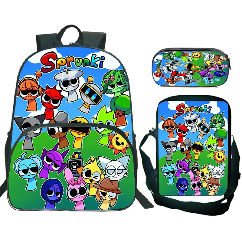 3pcs Set Sprunki Backpack Incredibox Game Schoolbag Children's Backpack Cartoon Sprunki Backpack For Students Boys Girls Bookbag
3pcs Set Sprunki Backpack Incredibox Game Schoolbag Children's Backpack Cartoon Sprunki Backpack For Students Boys Girls Bookbag