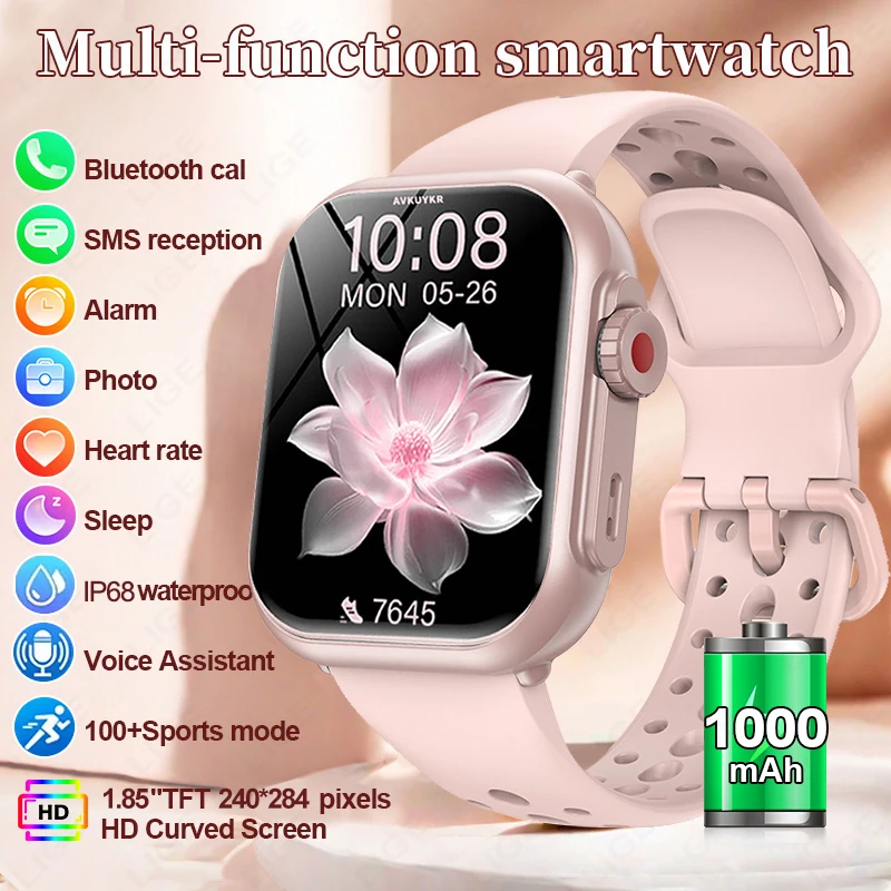 LIGE Smartwatch Ultra2 Men Women 1000mAh AMOLED Heart Rate Sport Bluetooth Call GPS Track Waterproof Smart Watch For iOS Android
LIGE Smartwatch Ultra2 Men Women 1000mAh AMOLED Heart Rate Sport Bluetooth Call GPS Track Waterproof Smart Watch For iOS Android