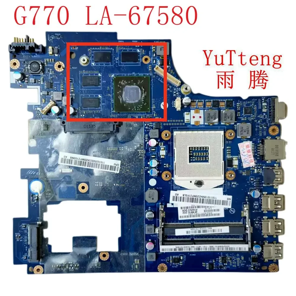 Подходит для ноутбука PIWG4 LA-6758P Lenovo G770, материнская плата HM65 HD6650, 100% тестовая доставка
Подходит для ноутбука PIWG4 LA-6758P Lenovo G770, материнская плата HM65 HD6650, 100% тестовая доставка