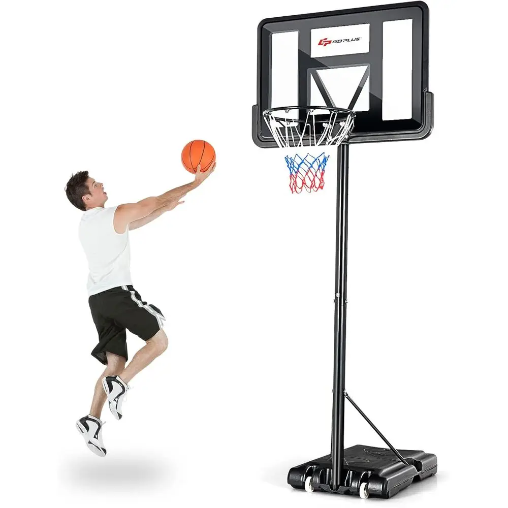 Adjustable Height Portable Basketball Hoop with 44 Backboard for Outdoor Adults
Adjustable Height Portable Basketball Hoop with 44 Backboard for Outdoor Adults